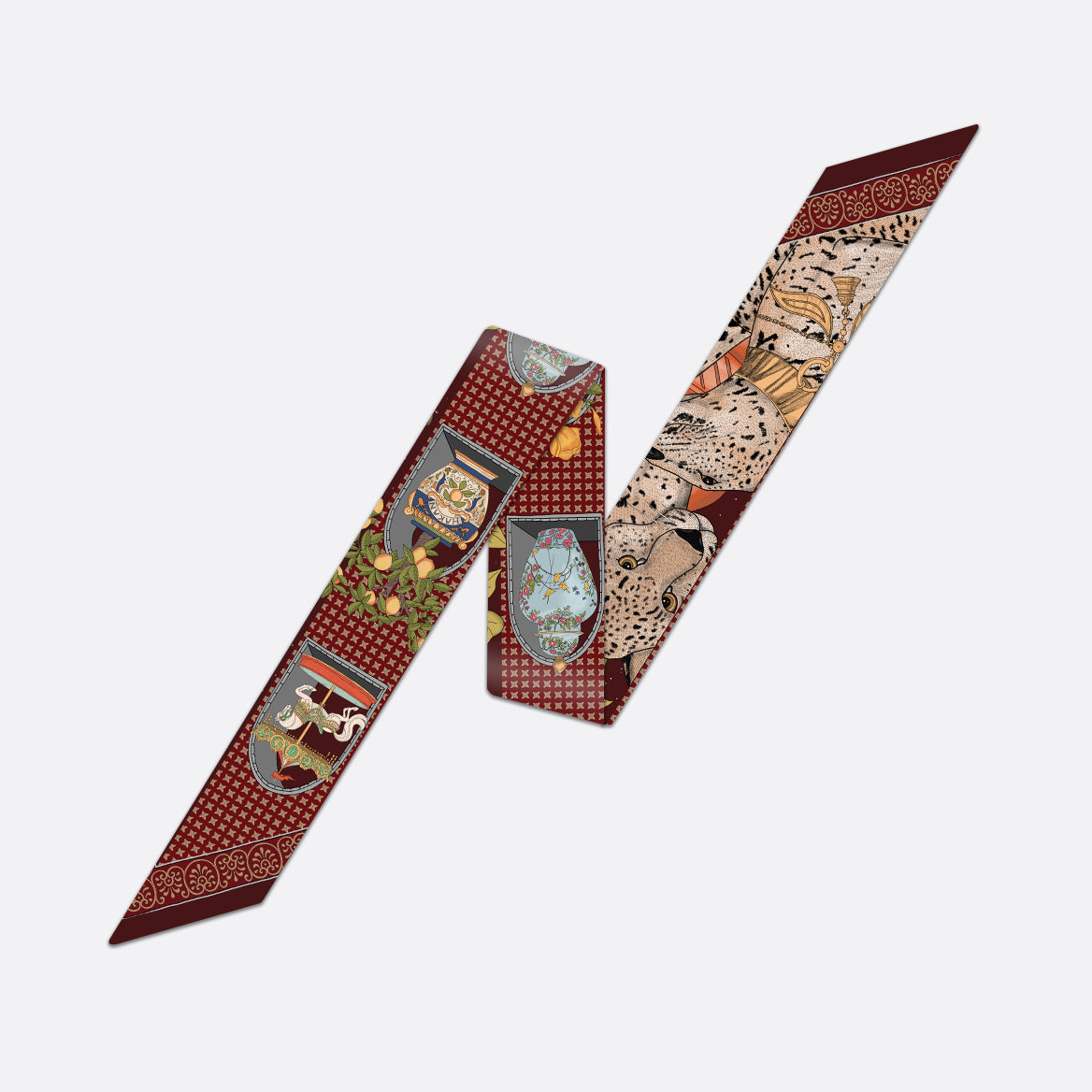 Twilly Leopard Bordeaux